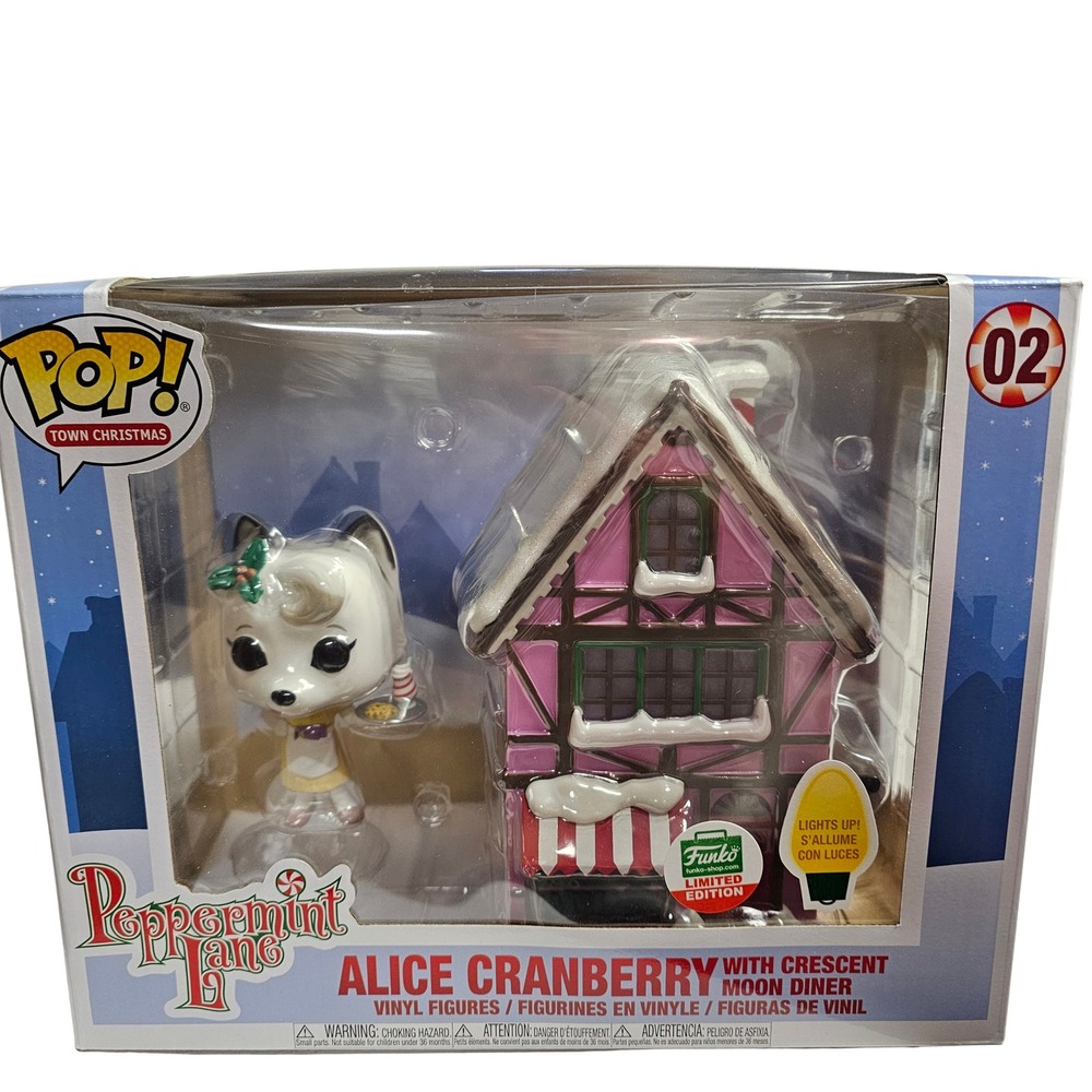Funko Pop Town Peppermint Lane Alice Cranberry Crescent Moon Diner 02 Limited Ed